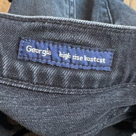 Citizens of Humanity Georgia High Rise Boot Cut black jeans - Picture 6 of 7